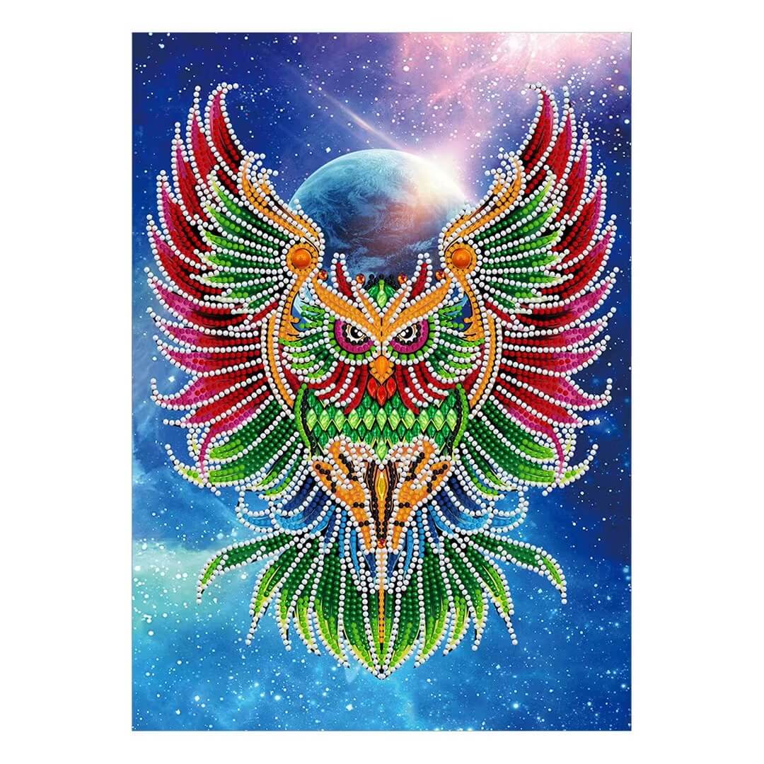 Luminous Diamond Painting - Crystal Rhinestone - Owl B