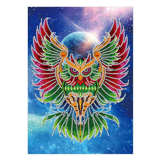Luminous Diamond Painting - Crystal Rhinestone - Owl B