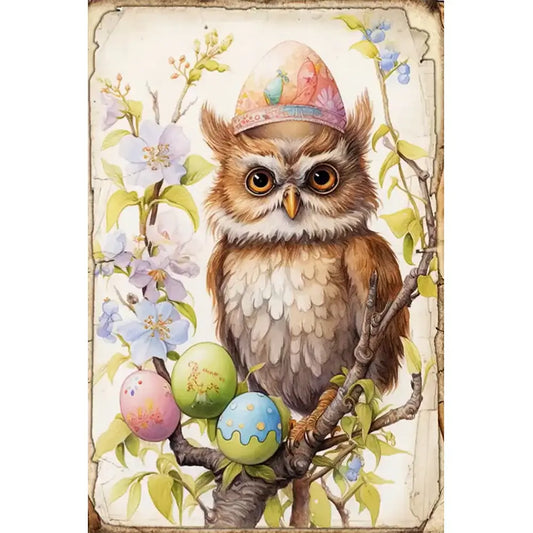 Paint By Number - Oil Painting - Owl (40*60cm)