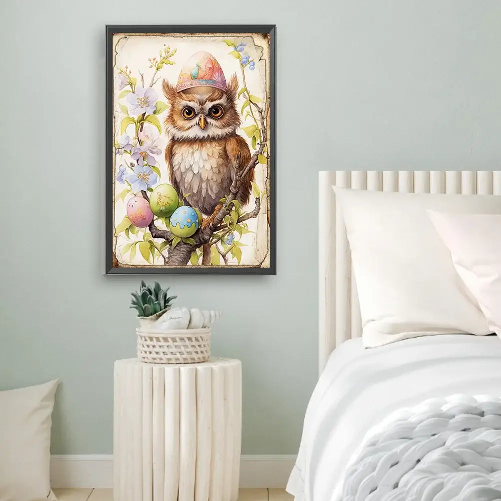 Owl Paint By Number Oil Painting