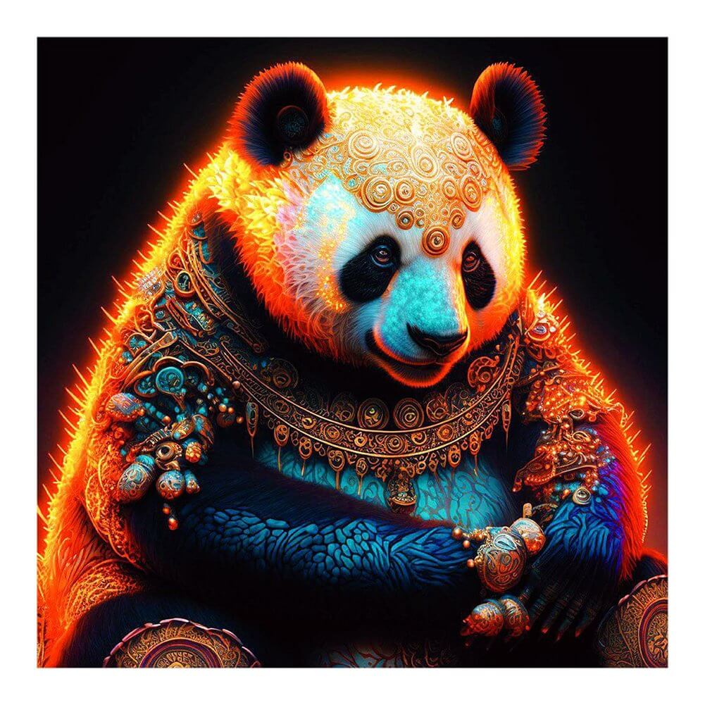 5D DIY Diamond Painting Kit - Full Round / Square - Quiet Panda