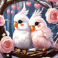 Parrots On Branch Diamond Painting