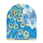 part special drill diamond painting triptych blue peacock