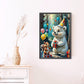 Party White Bear 5D DIY Butterfly Diamond Painting Kit