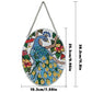 peacock diamond art vintage hanging ornament size