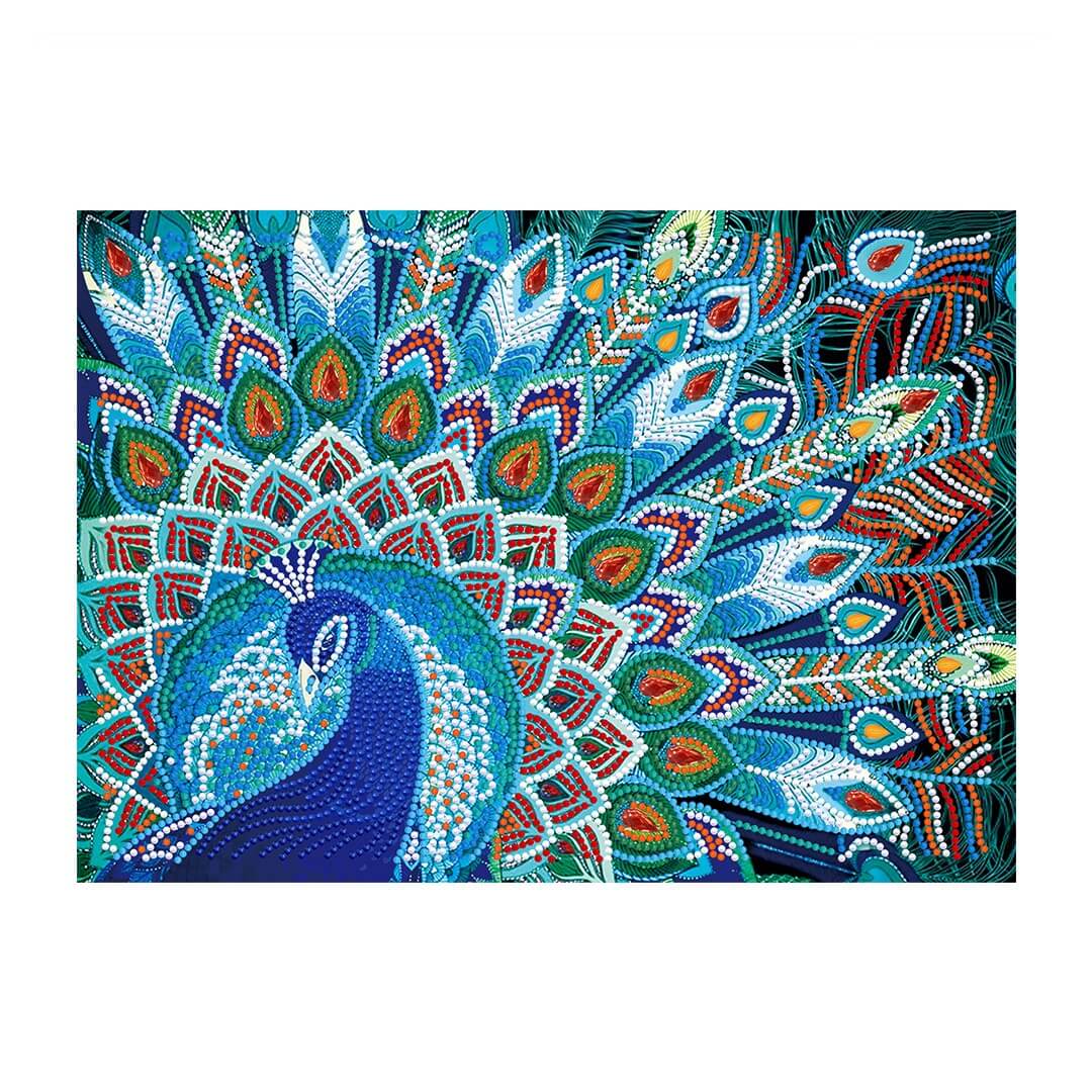 Luminous Diamond Painting - Crystal Rhinestone - Peacock B