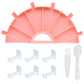 9pcs DIY Diamond Painting Tools Pink Beads Storage Tray Kit