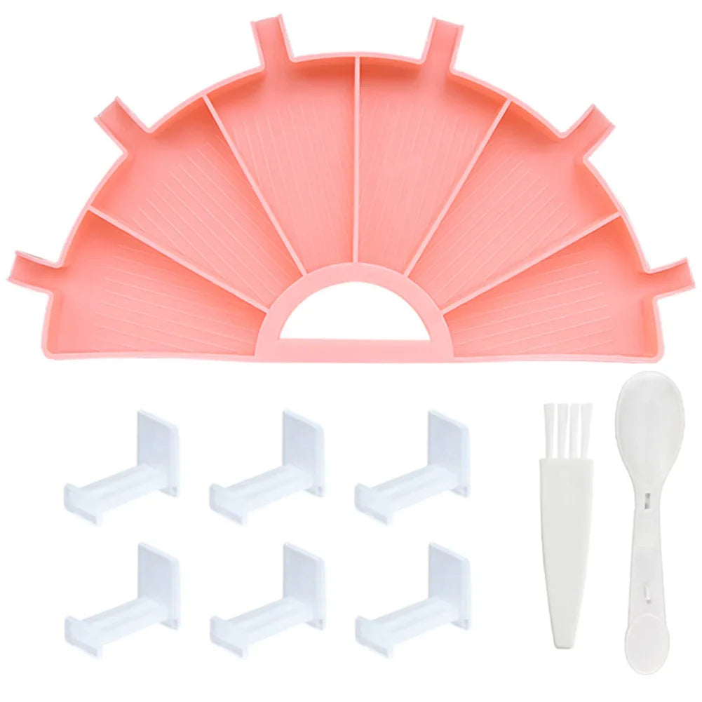 9pcs DIY Diamond Painting Tools Pink Beads Storage Tray Kit