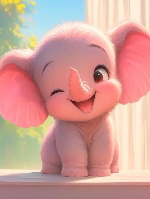 Pink Elephant Diamond Painting Kits