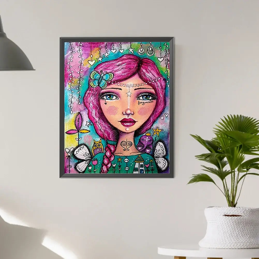 Abstract Girl 5D DIY Diamond Painting Art Craft