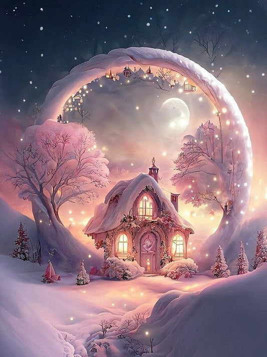 Pink House 5D DIY Diamond Painting