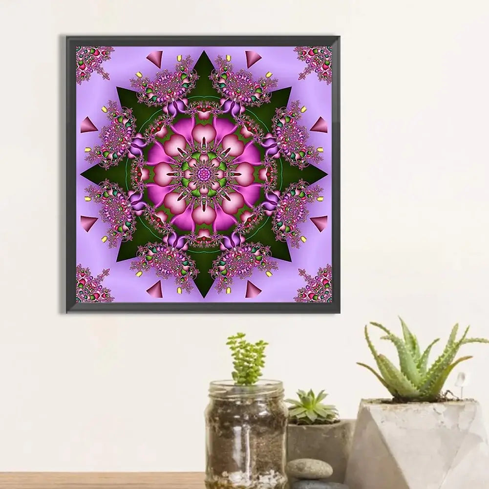 Pink Mandala Diamond Painting