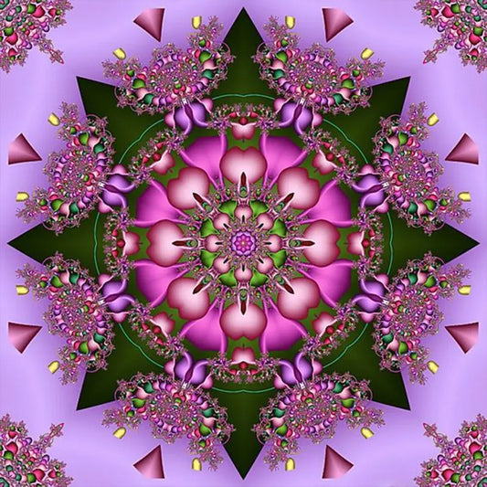 Pink Mandala Full Round / Square Diamond Painting