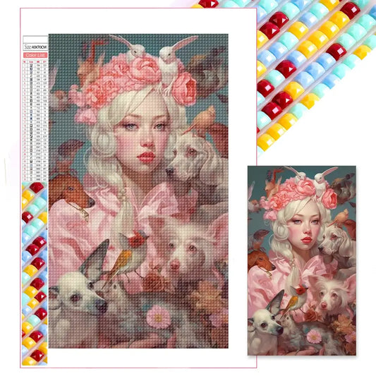Pink Diamond Painting - Full Square - Beauty & Pets