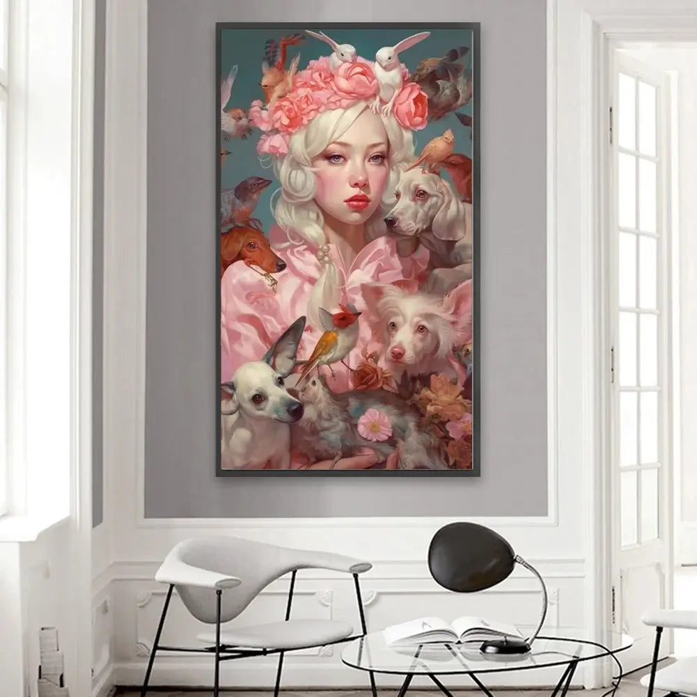 Beauty & Pets Pink Square Diamond art