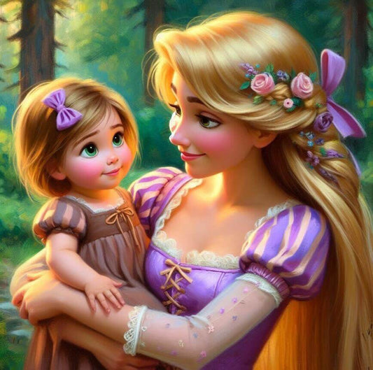 Princess And Baby Diamond Painting