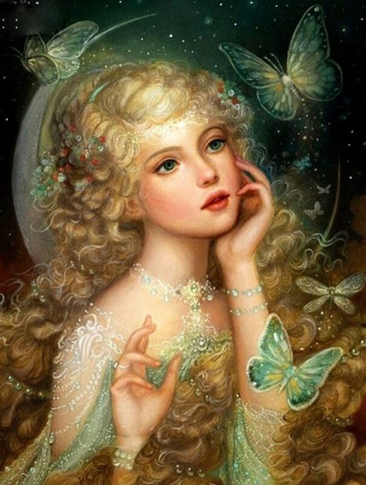 princess butterfly diamond painting kit