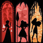 5D DIY Diamond Painting Kit - Full Round / Square - Princess Silhouette
