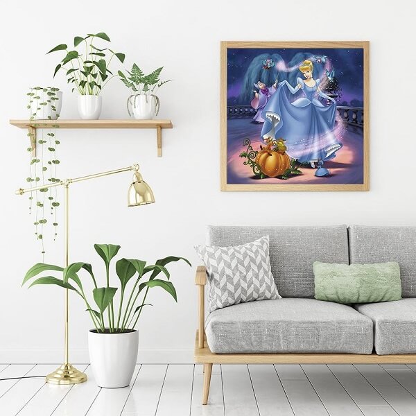 princess wizard diamond painting home decoration