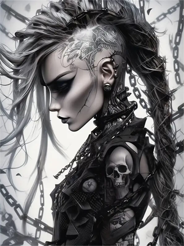 5D DIY Halloween Punk Diamond Painting