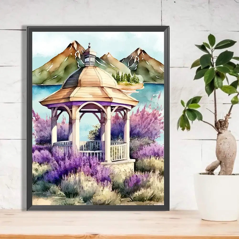 Lavender Pavilion Diamond Painting