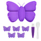 Purple Butterfly Shaped Diamond Painting Beads Trays Kit A