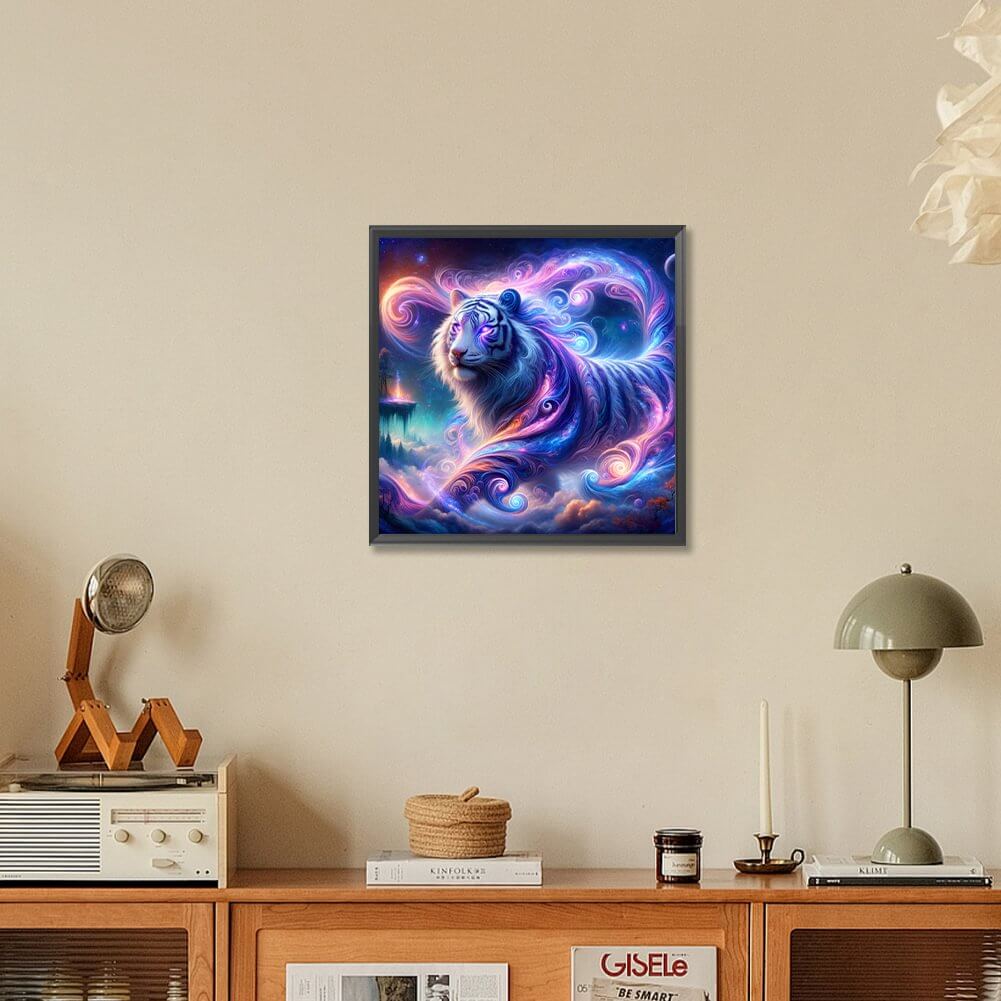 Purple Tiger 5D DIY Diamond Painting Kit