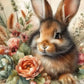 5D DIY Rabbit With Flowers Diamond Painting Kits