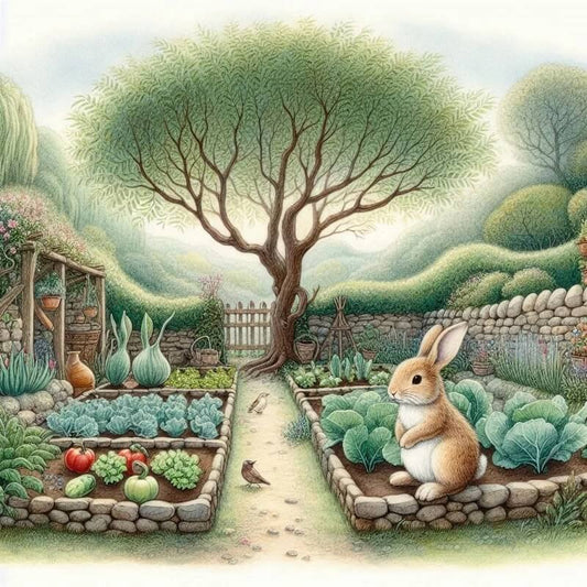 5D DIY Diamond Painting - Full Round / Square - Rabbit In Yard