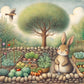 5D DIY Diamond Painting - Full Round / Square - Rabbit In Yard D