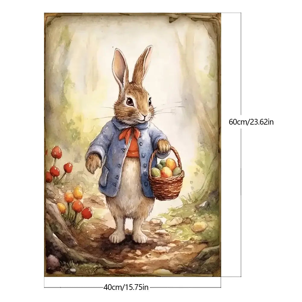 rabbit paint by number size