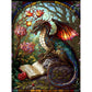 reading gragon stained glass diamond painting
