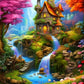 Stream House 5D DIY Diamond Painting