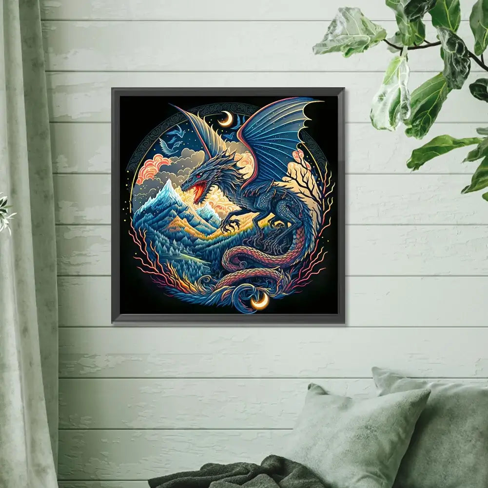 Roaring Flying Dragon 5D DIY Diamond Painting Kit