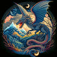 5D DIY Diamond Painting Kit - Full Round / Square - Roaring Flying Dragon