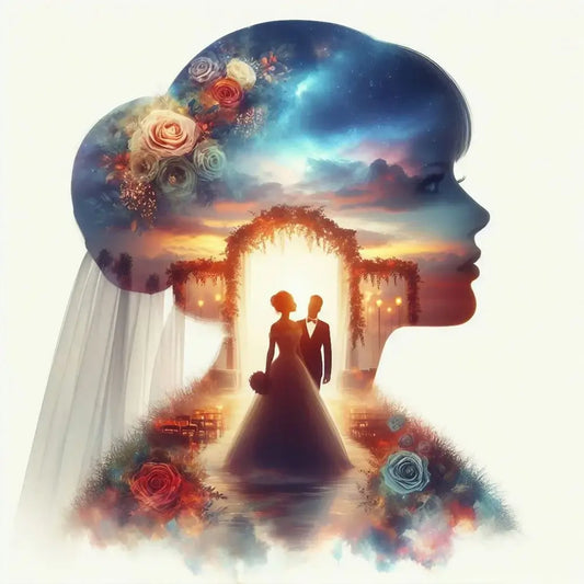 Romantic Wedding Silhouette Diamond Painting