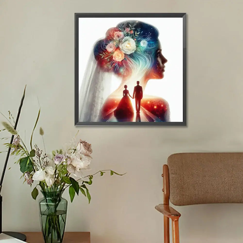 Wedding Silhouette Diamond Art Kit