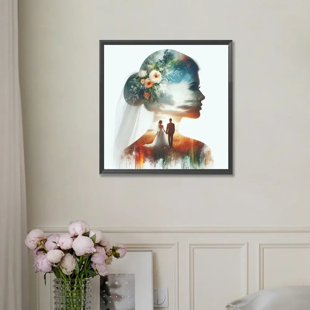 Wedding Silhouette Diamond Painting