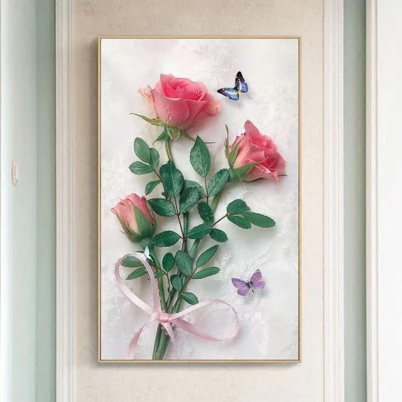 rose bouquet full drill diamond painting kit