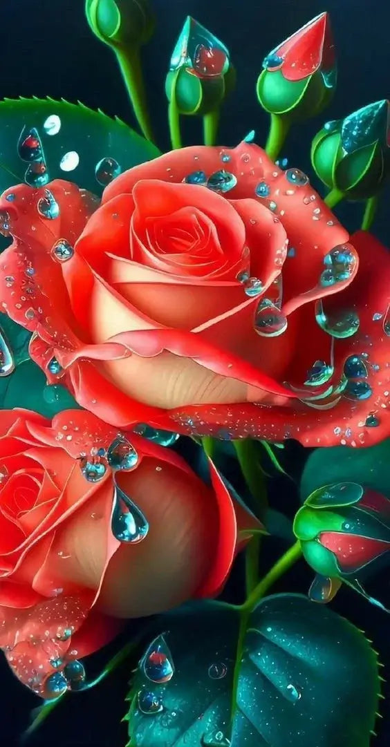 Rose Flower Diamond Painting