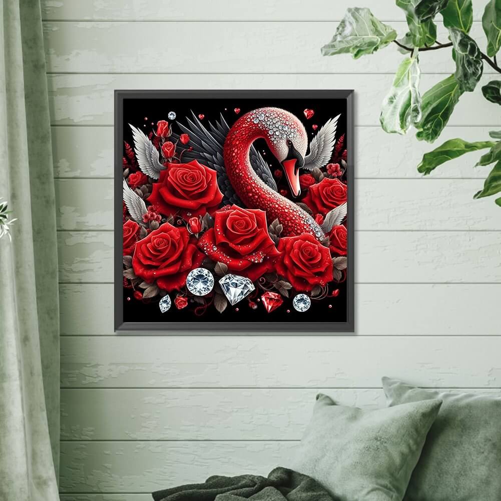 Rose Swan 5D DIY Diamond Painting Kit