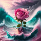 5D DIY Diamond Painting - Full Round / Square - Rose Flower Wave B