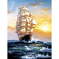 Sailboat Diamond Painting Kit - Full Round / Square Drills
