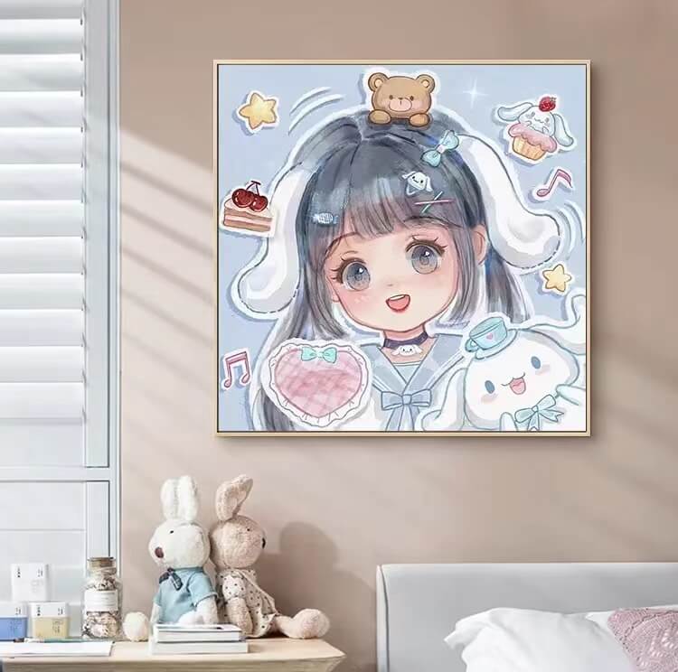 sanrio character 5d diamond painting kit
