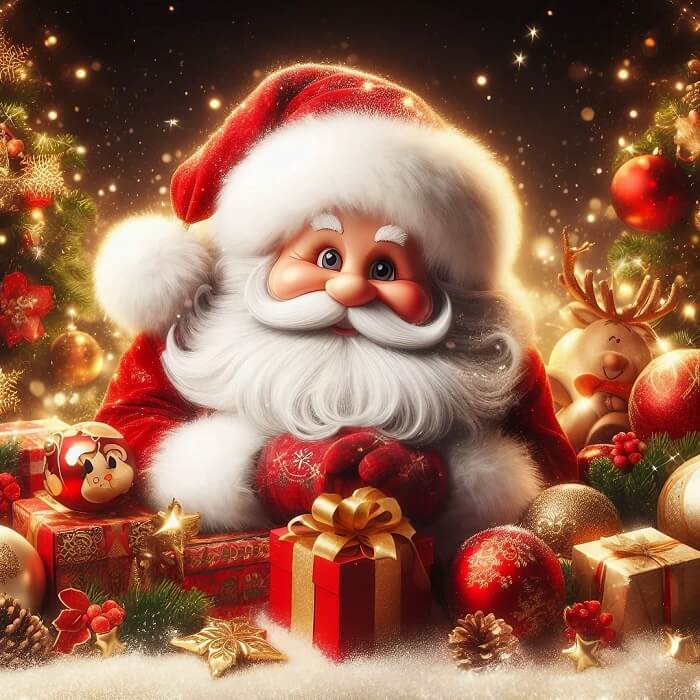 5D DIY Diamond Painting Kit - Full Round / Square - Santa Claus K