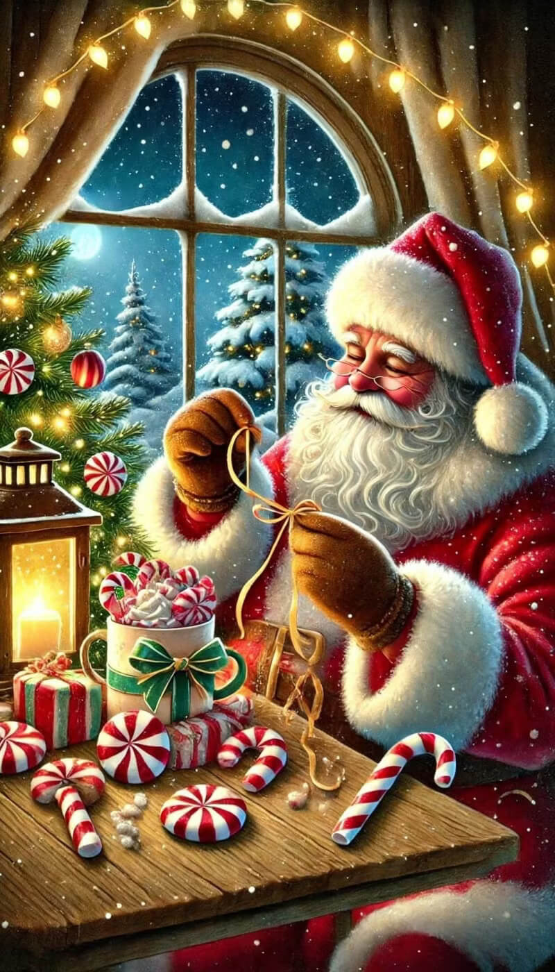 DIY Merry Christmas Diamond Painting Kit - Full Round / Square - Santa Claus D