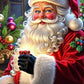 DIY Merry Christmas Diamond Painting Kit - Full Round / Square - Santa Claus B
