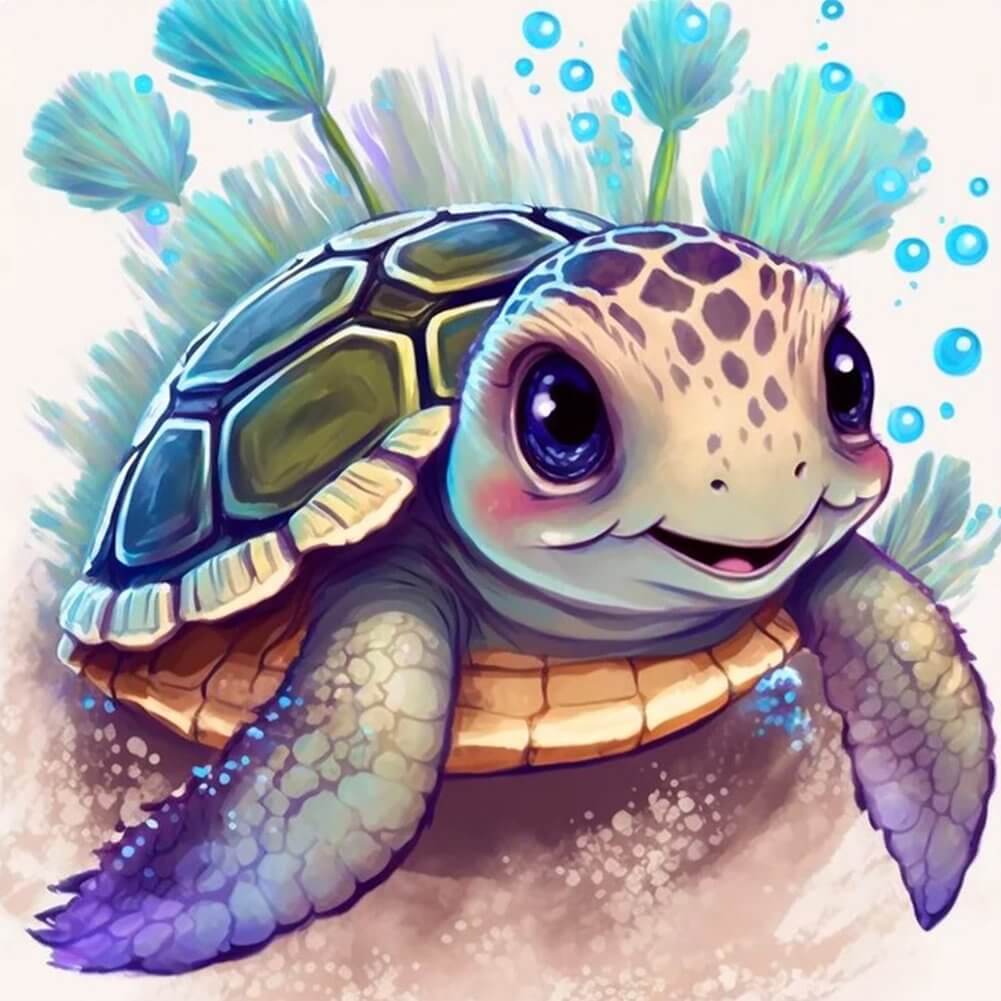 5D DIY Diamond Painting Kit - Full Round / Square - Sea Turtle