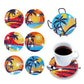 seaside 6pcs diamond painting cup coaster