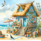5D Seaside House Diamond Painting Kit